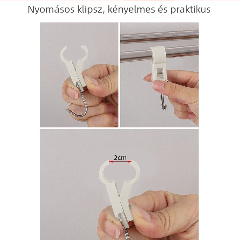 Nagy csőcsipeszes konyhai akasztó, fúrás nélküli rögzítés, forgatható törölközőtartó