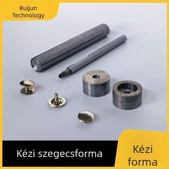 DIY sablon mágneses csat montázsához és kézi lyukasztó eszköz ruházathoz