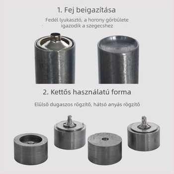 DIY sablon mágneses csat montázsához és kézi lyukasztó eszköz ruházathoz
