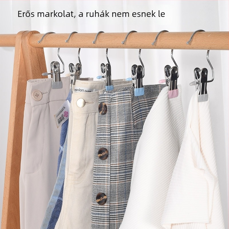 Otthoni multifunkcionális 3 rekeszes kampóklipsz, hordozható, zokni- és sálklip, csúszásmentes