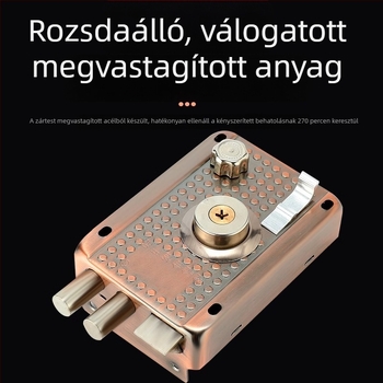 Külső és belső ajtózár készlet – régi stílusú zárak fa- és fémajtókhoz, biztonsági cilinderrel