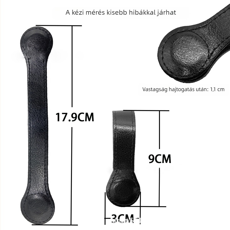 Valódi bőr mágneses törölközőklipsz