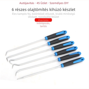 Mini autójavítási kézi horog: olajtömítés eltávolítása, O-gyűrű horog, ablakháló húzóeszköz, szalagemelő és csavarhúzó