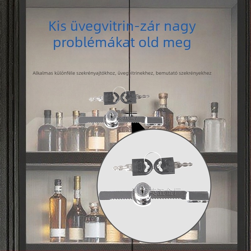 328A Fiókzár üveg vitrinekhez