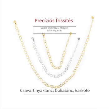 S925 Sterling ezüst virág medállal – nagy kör alakú lánc, DIY ékszerekhez: nyaklánc, karkötő, bokalánc és choker