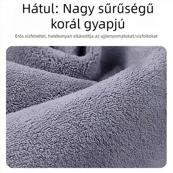 Autó szélvédő tisztító eszköz velúr korall plüss kendővel és párásodás elleni kefével