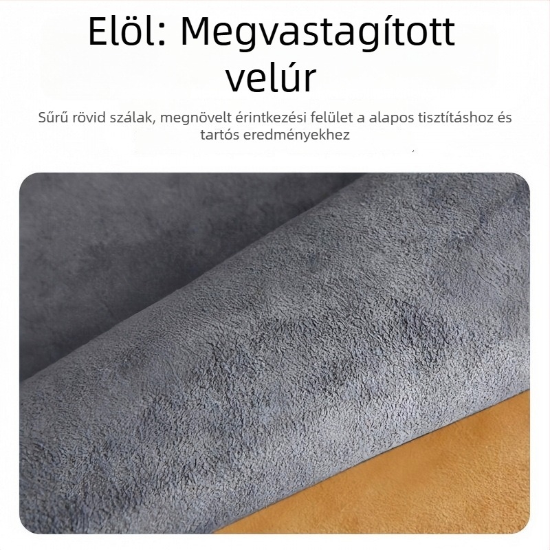 Autó szélvédő tisztító eszköz velúr korall plüss kendővel és párásodás elleni kefével