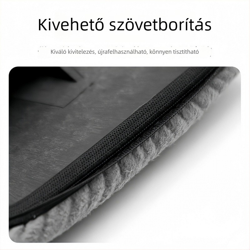 Autó szélvédő tisztító eszköz velúr korall plüss kendővel és párásodás elleni kefével