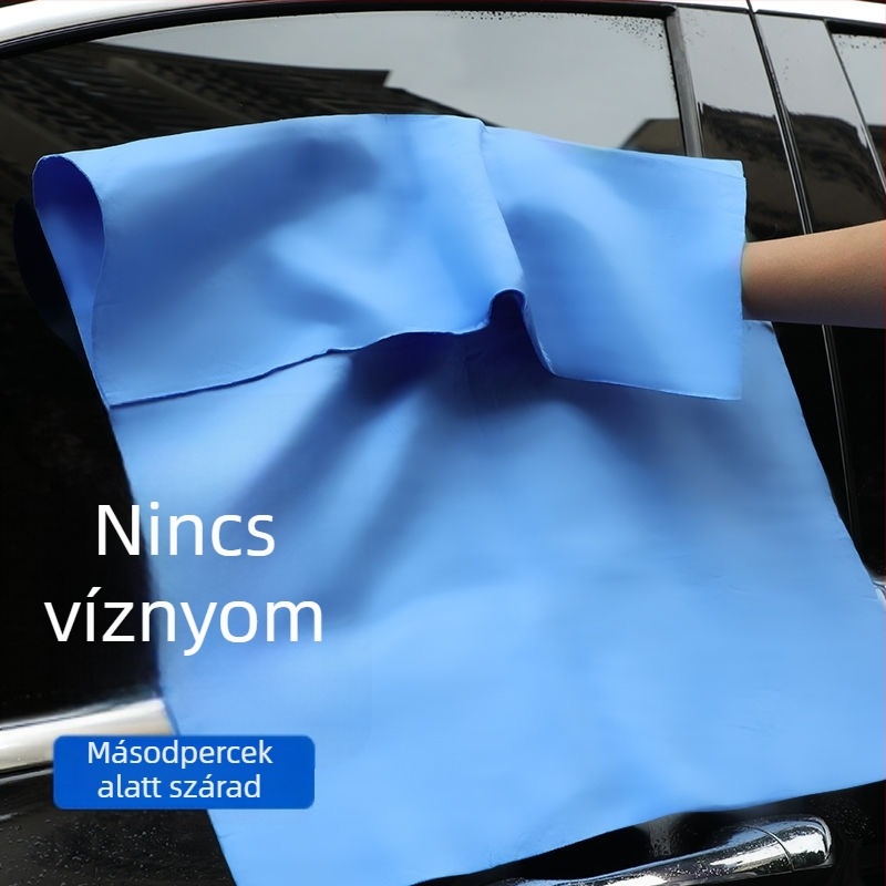 Vastag velúr autó törölköző üveg tisztításához, szálmentes, nedvszívó törölköző mosáshoz és szárításhoz