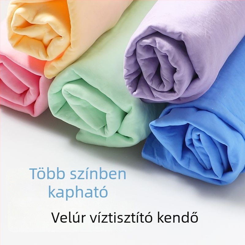 Vastag velúr autó törölköző üveg tisztításához, szálmentes, nedvszívó törölköző mosáshoz és szárításhoz