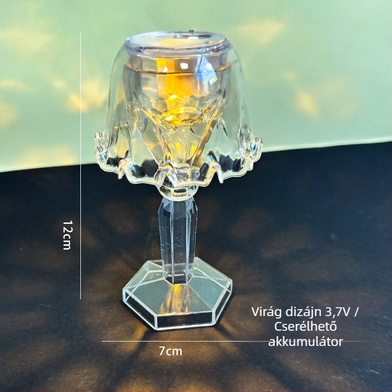 DIY krémragasztó éjjeli lámpa gyerekeknek — kézzel készült asztali lámpa LED-kristály dizájnnal, születésnapi ajándék