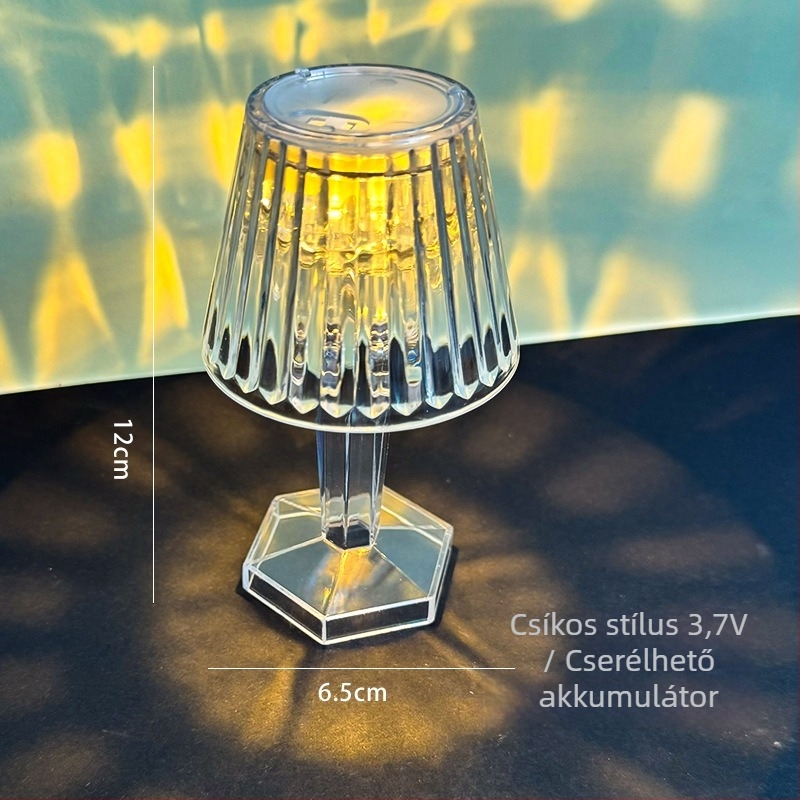 DIY krémragasztó éjjeli lámpa gyerekeknek — kézzel készült asztali lámpa LED-kristály dizájnnal, születésnapi ajándék