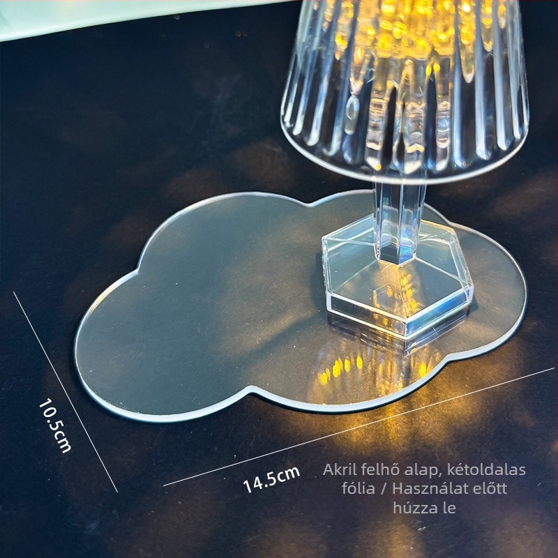DIY krémragasztó éjjeli lámpa gyerekeknek — kézzel készült asztali lámpa LED-kristály dizájnnal, születésnapi ajándék