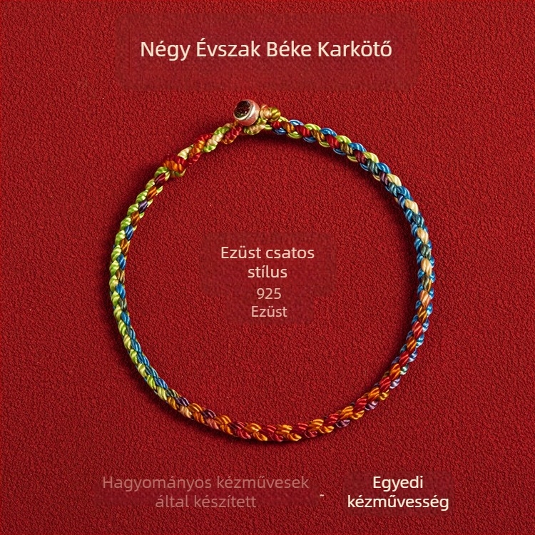 Sárkányhajó Fesztivál: Kézzel kötött öt színű bokalánc babáknak, gyerekeknek és felnőtteknek