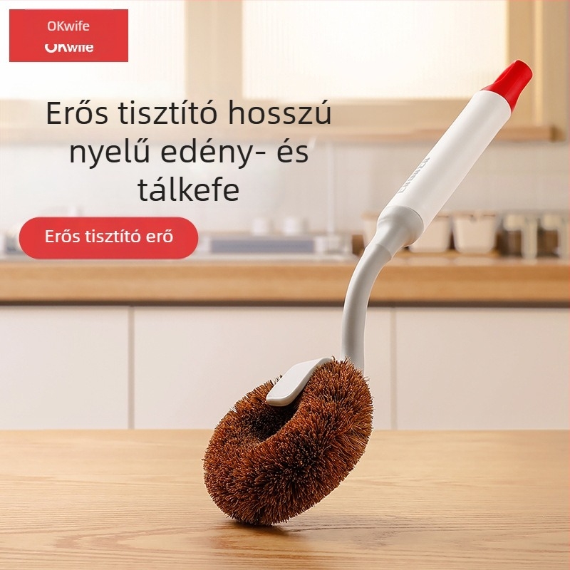 Good Wife Edényecset – Konyhai tisztítóecset hosszú nyéllel, zsíroldó és vízkő eltávolító