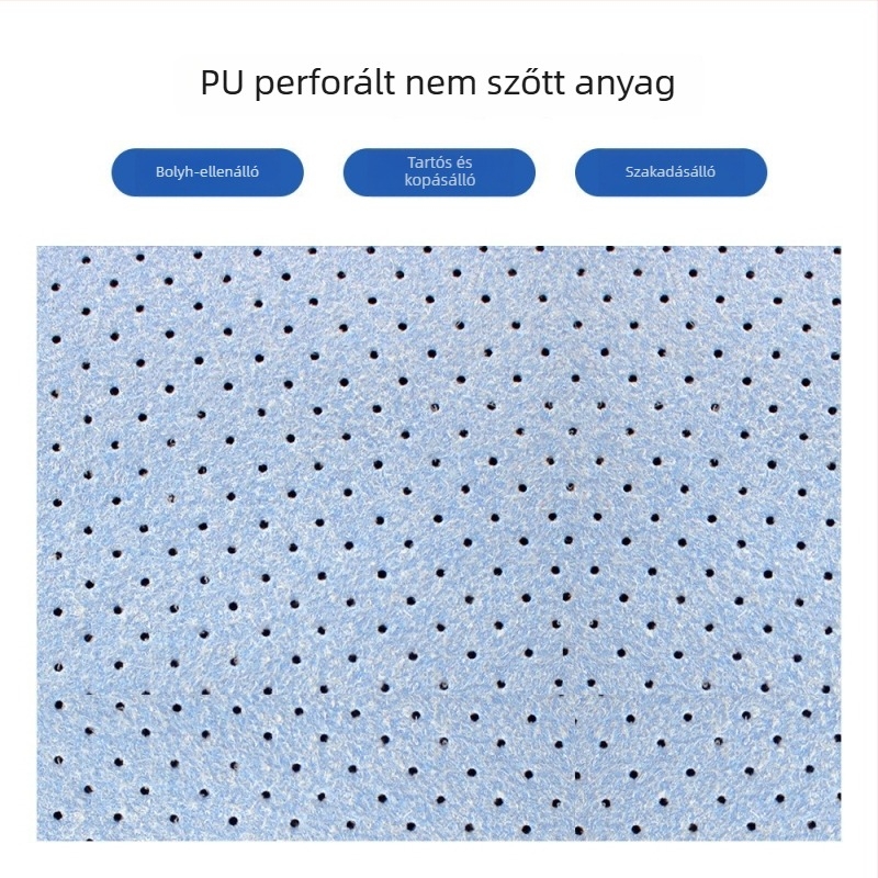 Perforált nemszövött PU autótisztító kendő, nedvszívó mikroszálas kendő üveghez és autómosáshoz