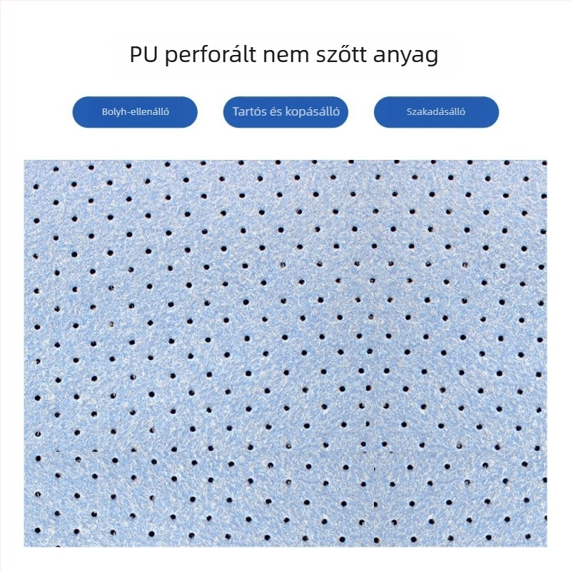 Perforált nemszövött PU autótisztító kendő, nedvszívó mikroszálas kendő üveghez és autómosáshoz