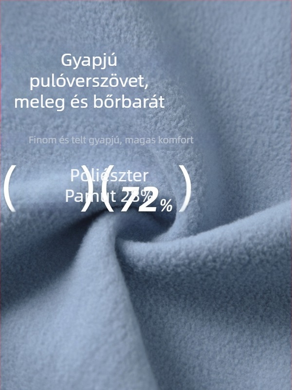 Női kapucnis pulóver ősz-télre, fleece-béléssel, szélvédett magas gallérral, edzéshez és jóga, meleg