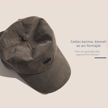 Japán stílusú, minimalist gyerek baseball sapka betűs hímzéssel, tavasz-ősz