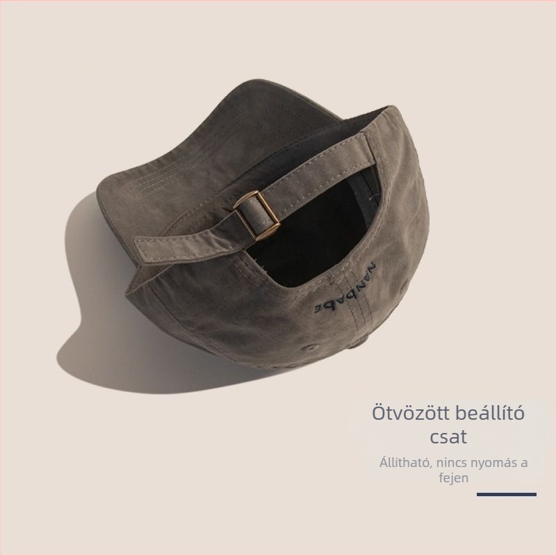 Japán stílusú, minimalist gyerek baseball sapka betűs hímzéssel, tavasz-ősz