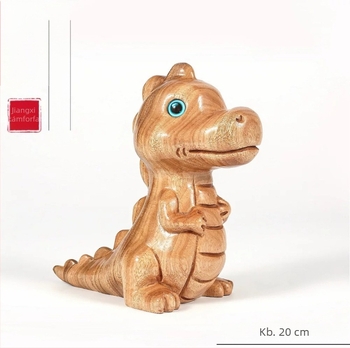 Kamforfa-fából faragott készlet: aranyos dinoszauruszokkal, rajzfilmszerű nyuszikkal, nagy szájú majmokkal, kis lovacskákkal, makacs szamárkákkal és fa zodiákus állatokkal.