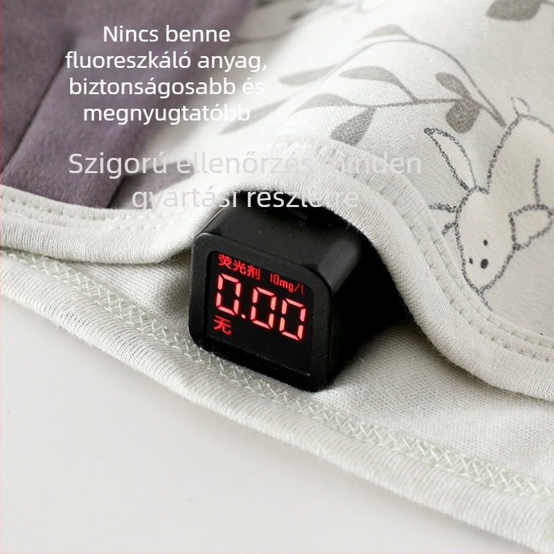 100% pamut babasapka kötővel, szélvédett fülvédővel, uniszex, minden évszakban (0-12 hónap)