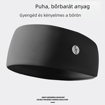 Női sportfejpánt, nedvszívó és izzadságfelszívó, futáshoz, edzéshez és jógaórákhoz; rugalmas, széles pánt