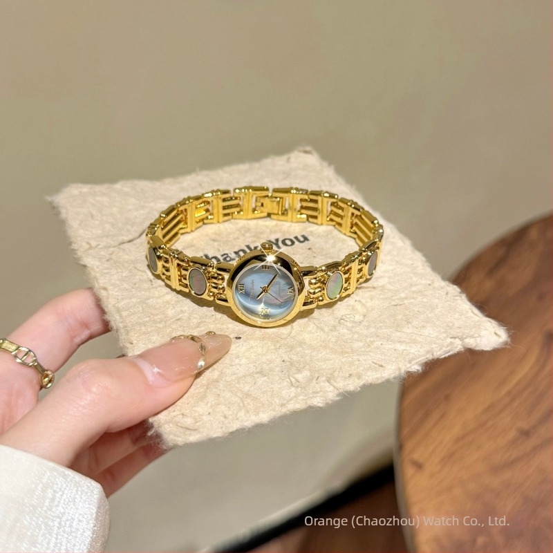Bee Sister BS1889 Női Óra Mother-of-Pearl karkötővel, Quartz mechanizmus, 30 m vízállóság, 22 mmeszámlapátmérő