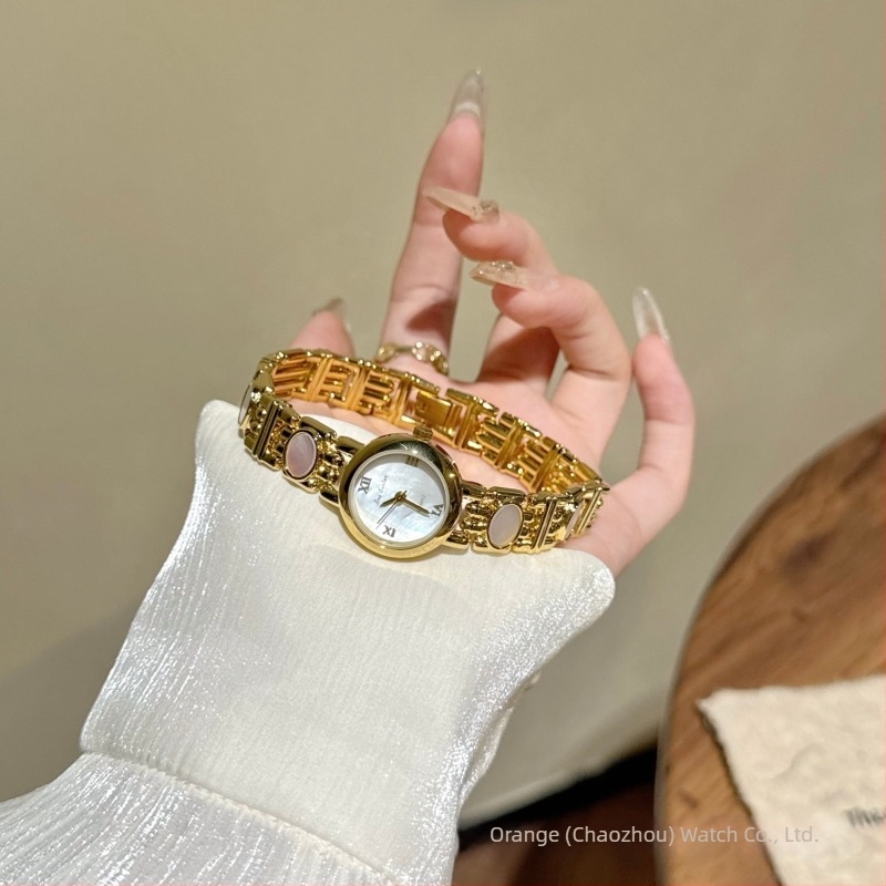 Bee Sister BS1889 Női Óra Mother-of-Pearl karkötővel, Quartz mechanizmus, 30 m vízállóság, 22 mmeszámlapátmérő