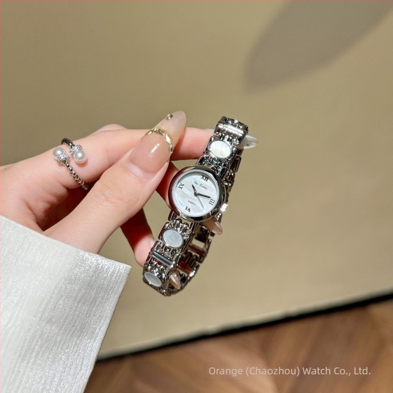Bee Sister BS1889 Női Óra Mother-of-Pearl karkötővel, Quartz mechanizmus, 30 m vízállóság, 22 mmeszámlapátmérő