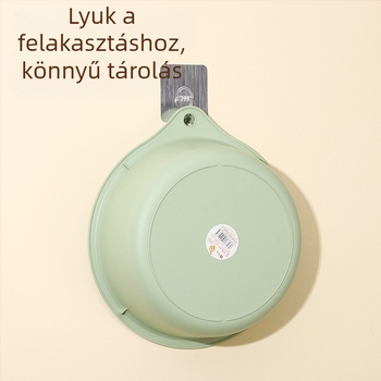 Háromszintes műanyag leeresztő kosár gyümölcsök és zöldségek számára, konyhai mosókosár, multifunkcionális