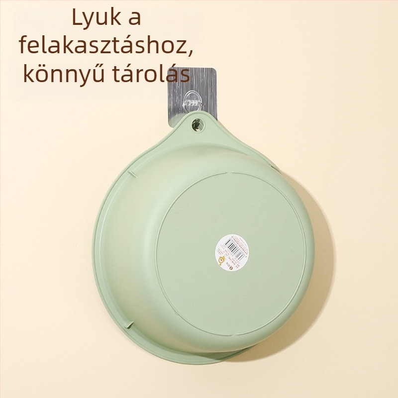 Háromszintes műanyag leeresztő kosár gyümölcsök és zöldségek számára, konyhai mosókosár, multifunkcionális