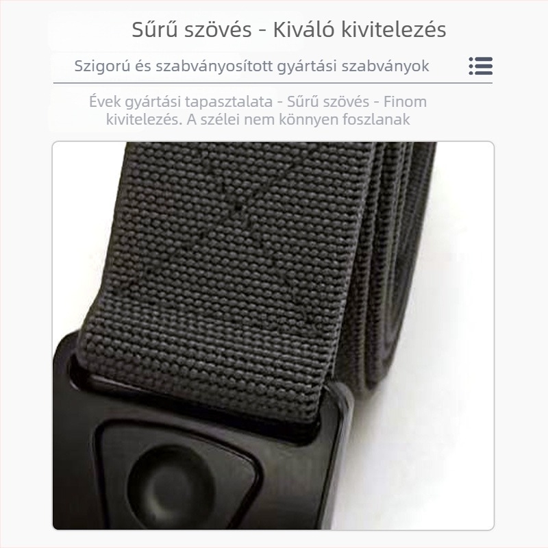 Férfi taktikai elasztikus öv szabadtéri edzéshez gyorskioldó csattal