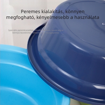 Vastagított műanyag mosómedence ruhák, arc és zöldségek mosására, lábáztatáshoz