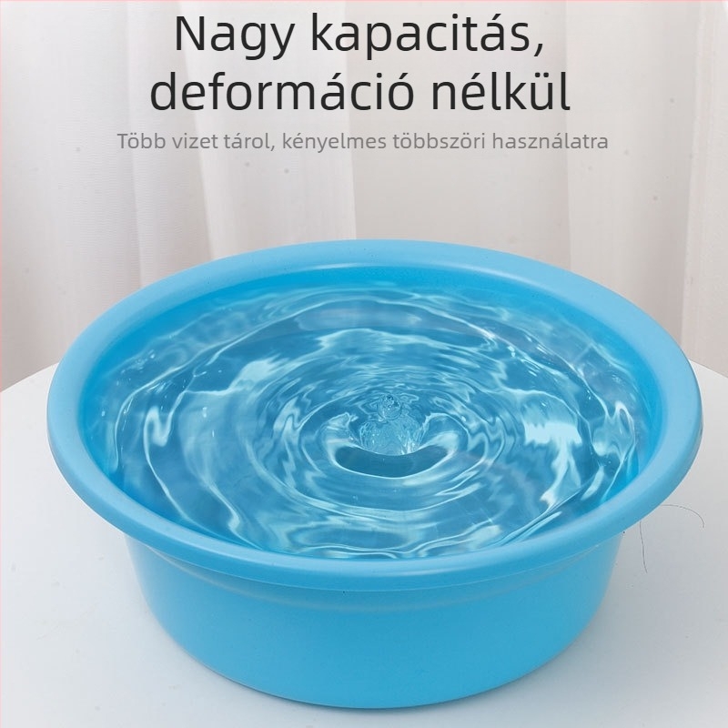 Vastagított műanyag mosómedence ruhák, arc és zöldségek mosására, lábáztatáshoz