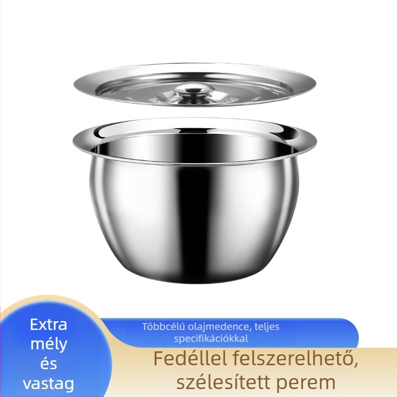 Nem mágneses rozsdamentes acél olajtartály, extrán vastag falú, nagy kapacitású, konyhai, menzai és szállodai felhasználásra