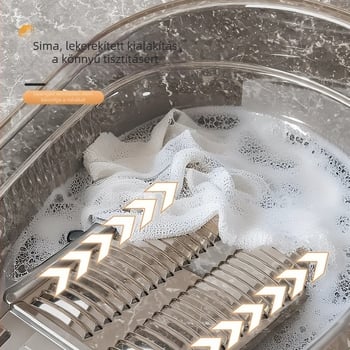 Nagy méretű műanyag mosóedény beépített mosódeszkával – multifunkcionális, mindent egyben