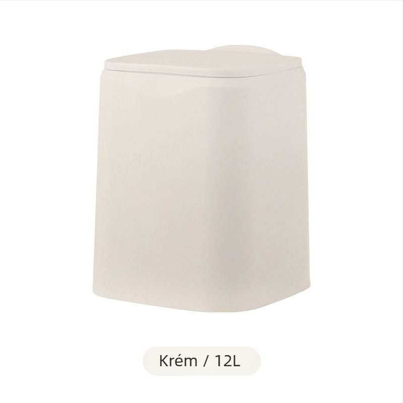 fedővel ellátott konyhai kuka, dupla rekesz, 12 liter, otthoni használatra, elegáns dizájn