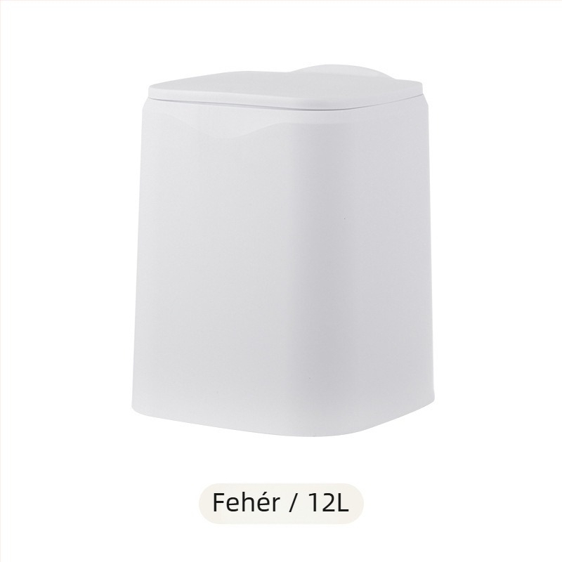 fedővel ellátott konyhai kuka, dupla rekesz, 12 liter, otthoni használatra, elegáns dizájn