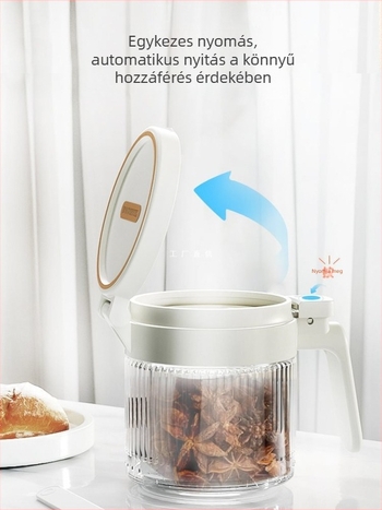 Konyhai üveges fűszertároló készlet – só- és cukortartó üvegek