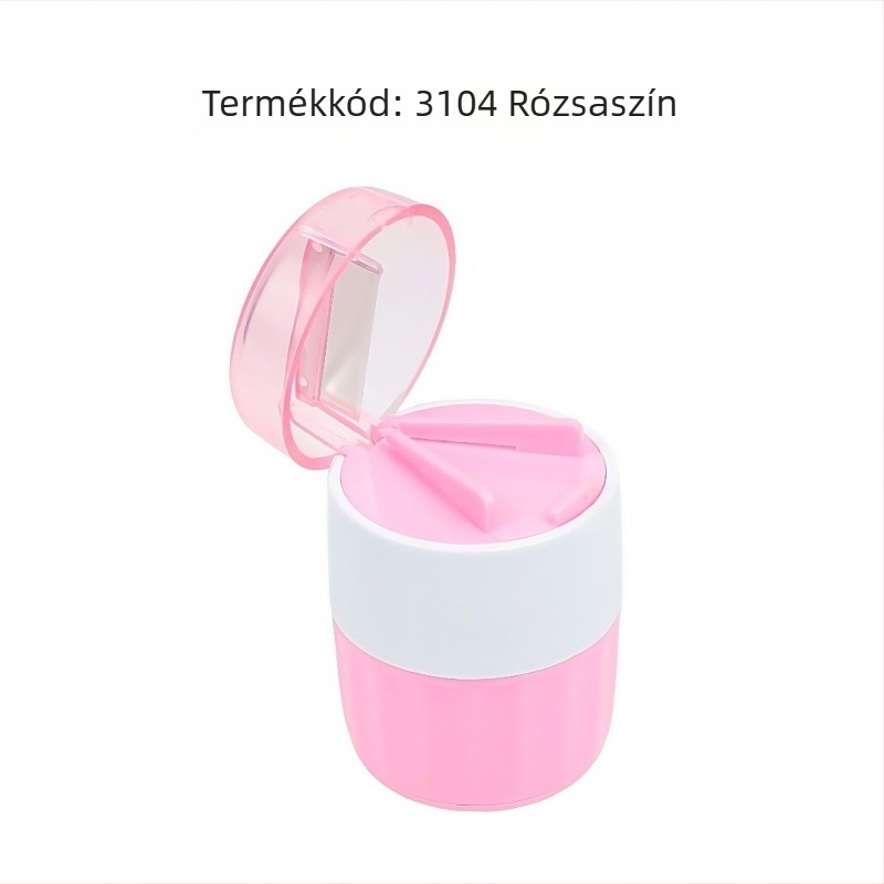 Élelmiszer-minőségű rozsdamentes acélból készült tablettamörítő, 3 az 1-ben, tárolóval és vágóval