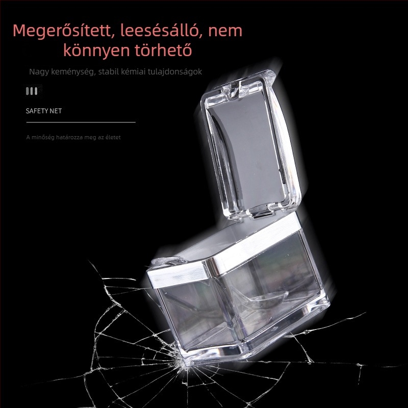 Akril konyhai fűszertartó doboz osztott rekeszekkel – műanyag fűszertartó dobozok, készlet