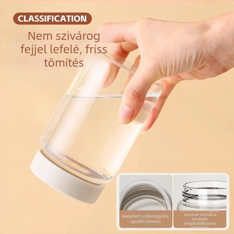 Zárt, élelmiszer-minőségű tárolóedény chili szósz és savanyúság tárolására, 300 ml