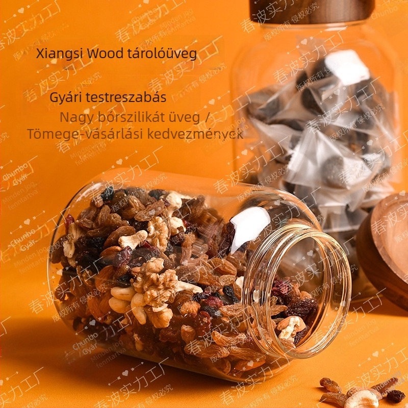 Csavaros fedelekkel ellátott üvegtárolók, mandarinhéj befőző üvegek, bor készítésére alkalmas üvegek, mézesüvegek, élelmiszerbiztos záródású üvegek