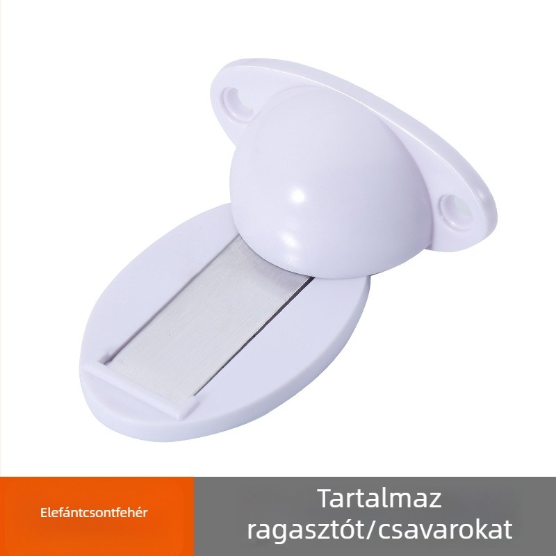 Műanyag ajtóvédő, padlóra tapadó, fúrás nélkül, láthatatlan, csendes ütközésvédő hálószobához
