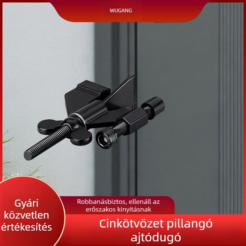 Pillangó alakú ajtó stopper – hordozható, fúrás nélkül, otthoni és szállodai használatra, biztonságos