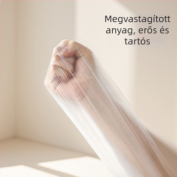 FaSoLa átlátszó porvédő ágytakaró elasztikus húzózsinórral — nappali bútorokhoz, egyszer használható védőfólia, méretek 470×40 cm vagy 490×40 cm