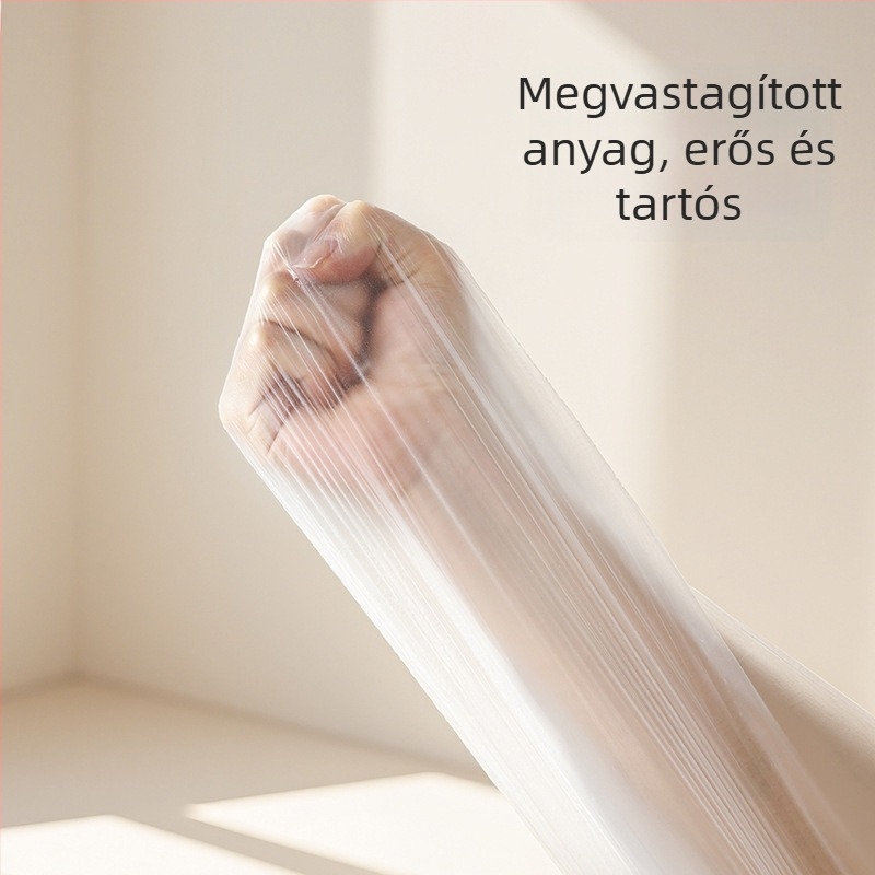 FaSoLa átlátszó porvédő ágytakaró elasztikus húzózsinórral — nappali bútorokhoz, egyszer használható védőfólia, méretek 470×40 cm vagy 490×40 cm