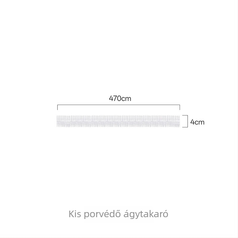FaSoLa átlátszó porvédő ágytakaró elasztikus húzózsinórral — nappali bútorokhoz, egyszer használható védőfólia, méretek 470×40 cm vagy 490×40 cm