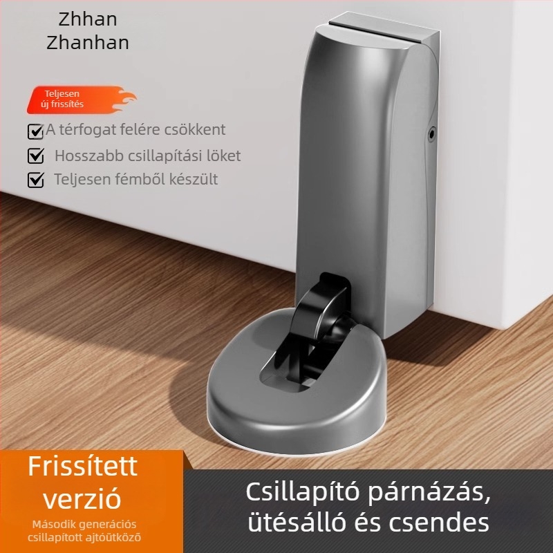 Mini hidraulikus ajtócsillapító belső faajtókhoz, padlóra szerelhető, ütéscsillapító védelem